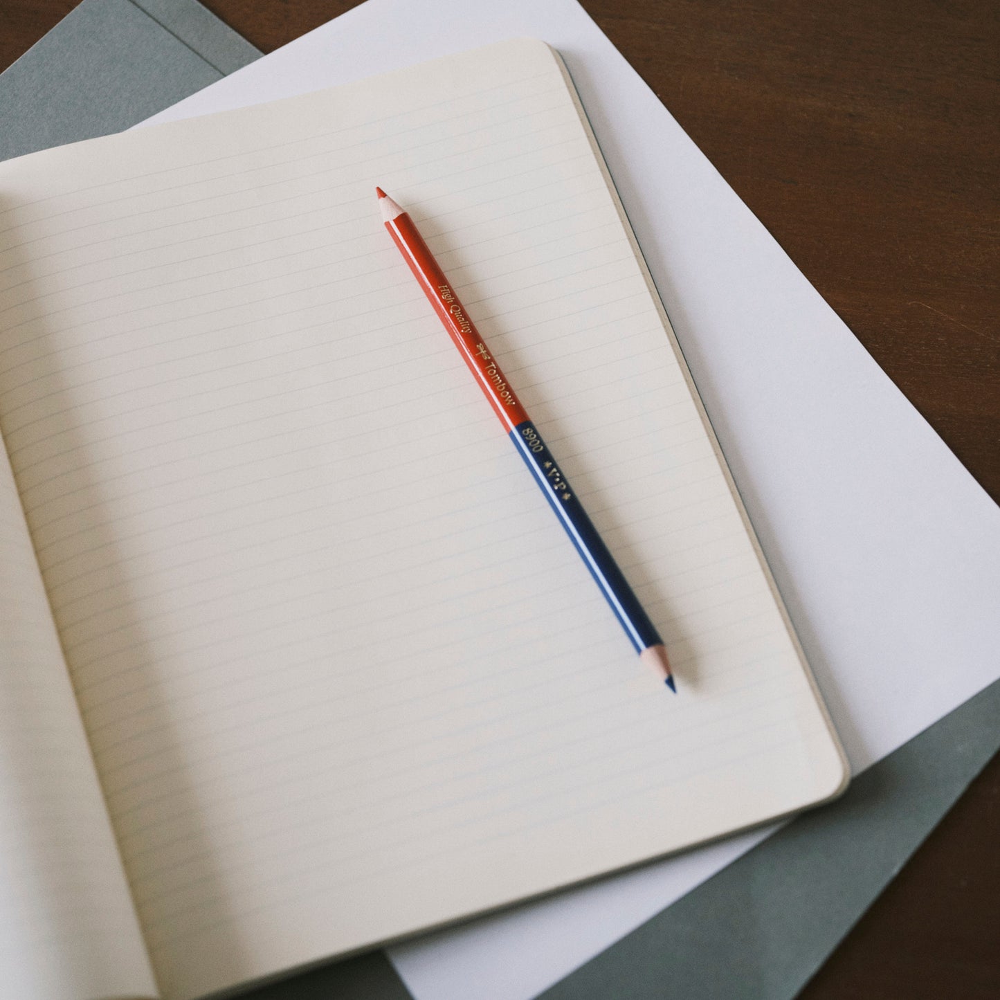 Tombow Pencil - Vermilion / Prussian Blue