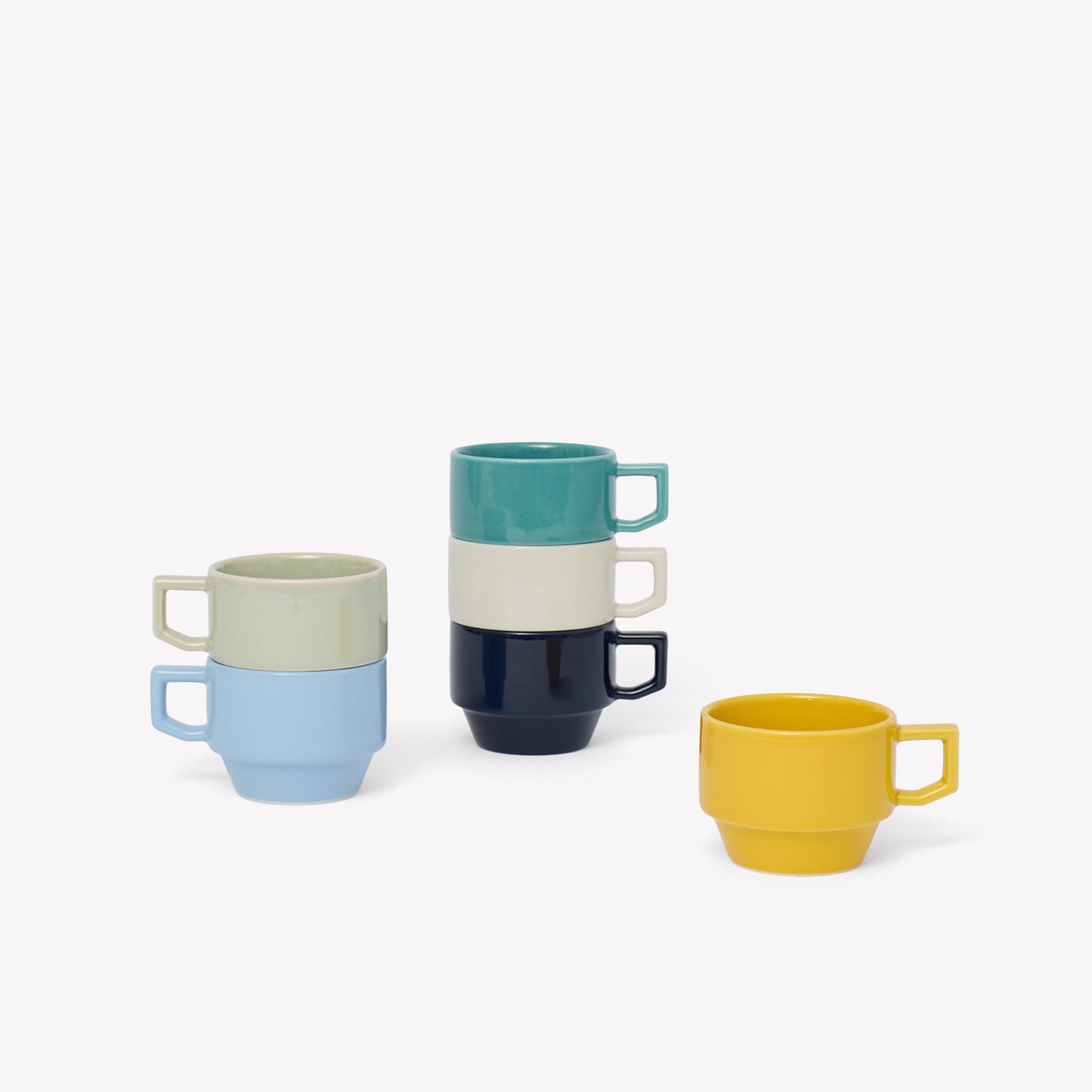 HASAMI Block Mug 200ml - Mustard