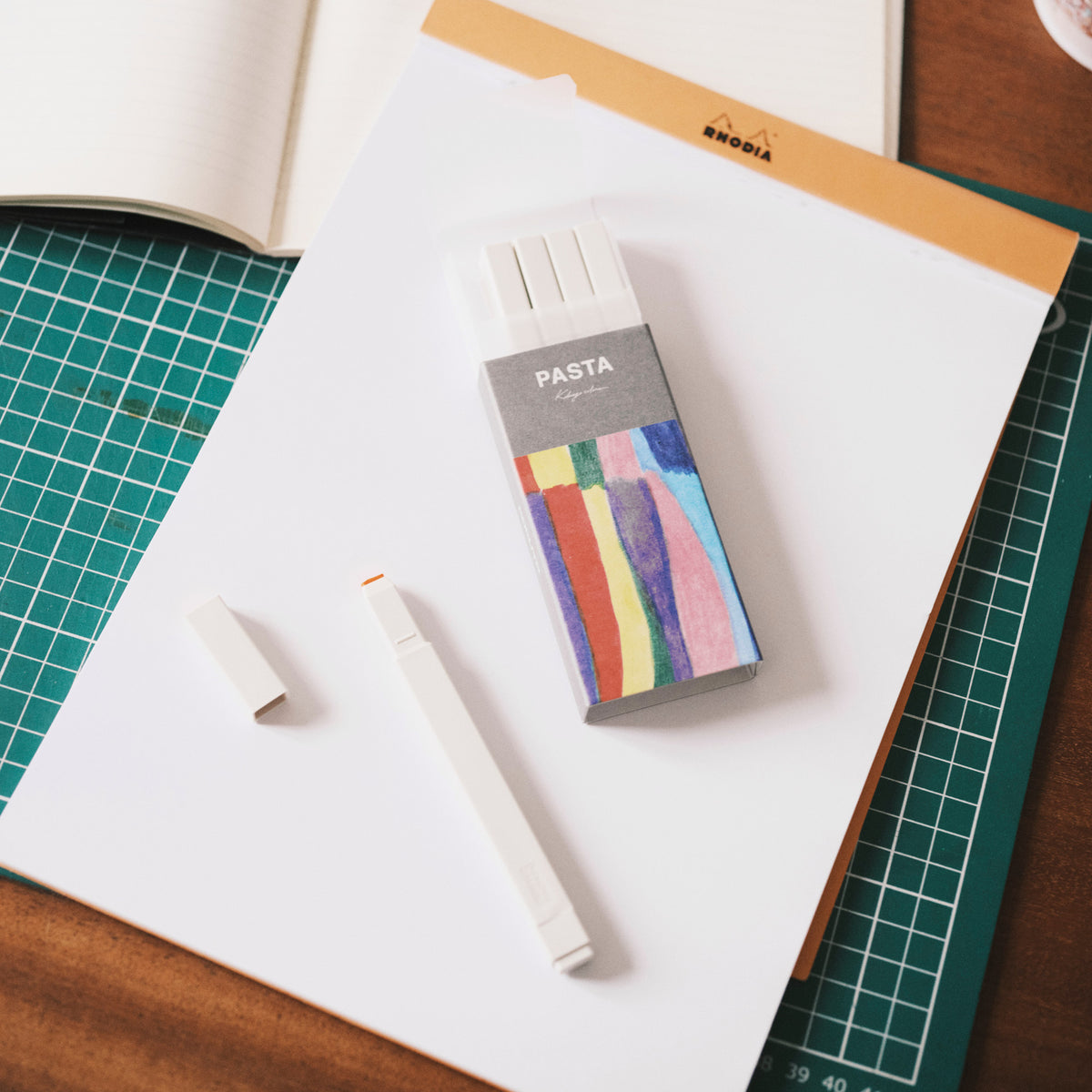 KOKUYO Pasta Marker Pens - 5 Pack (Fluorescent)