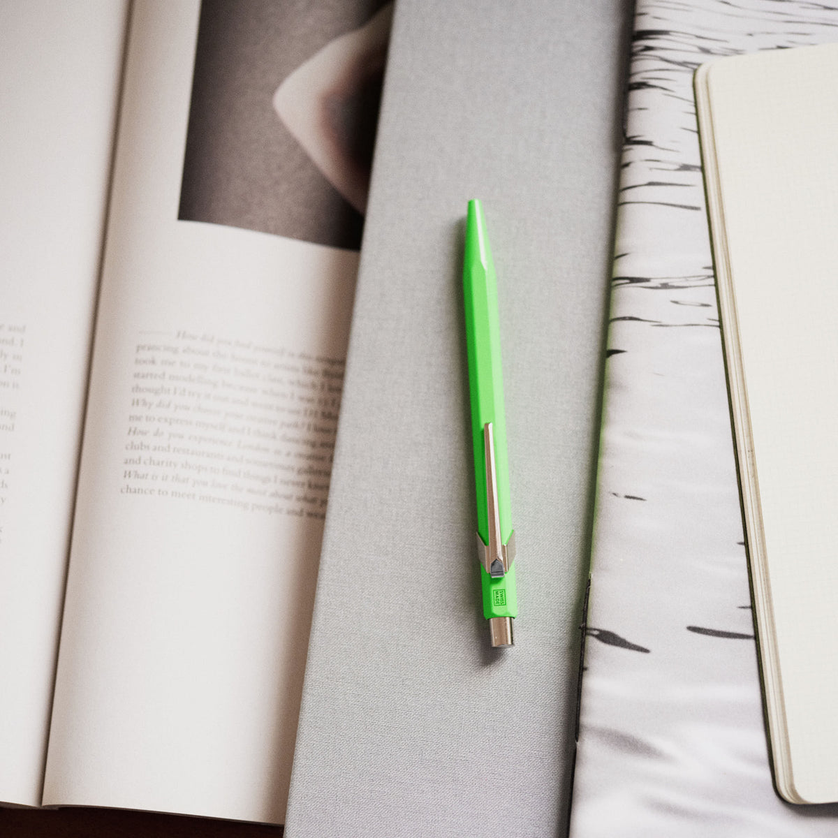 Caran d'Ache 849 Ballpoint Pen - Fluo Green