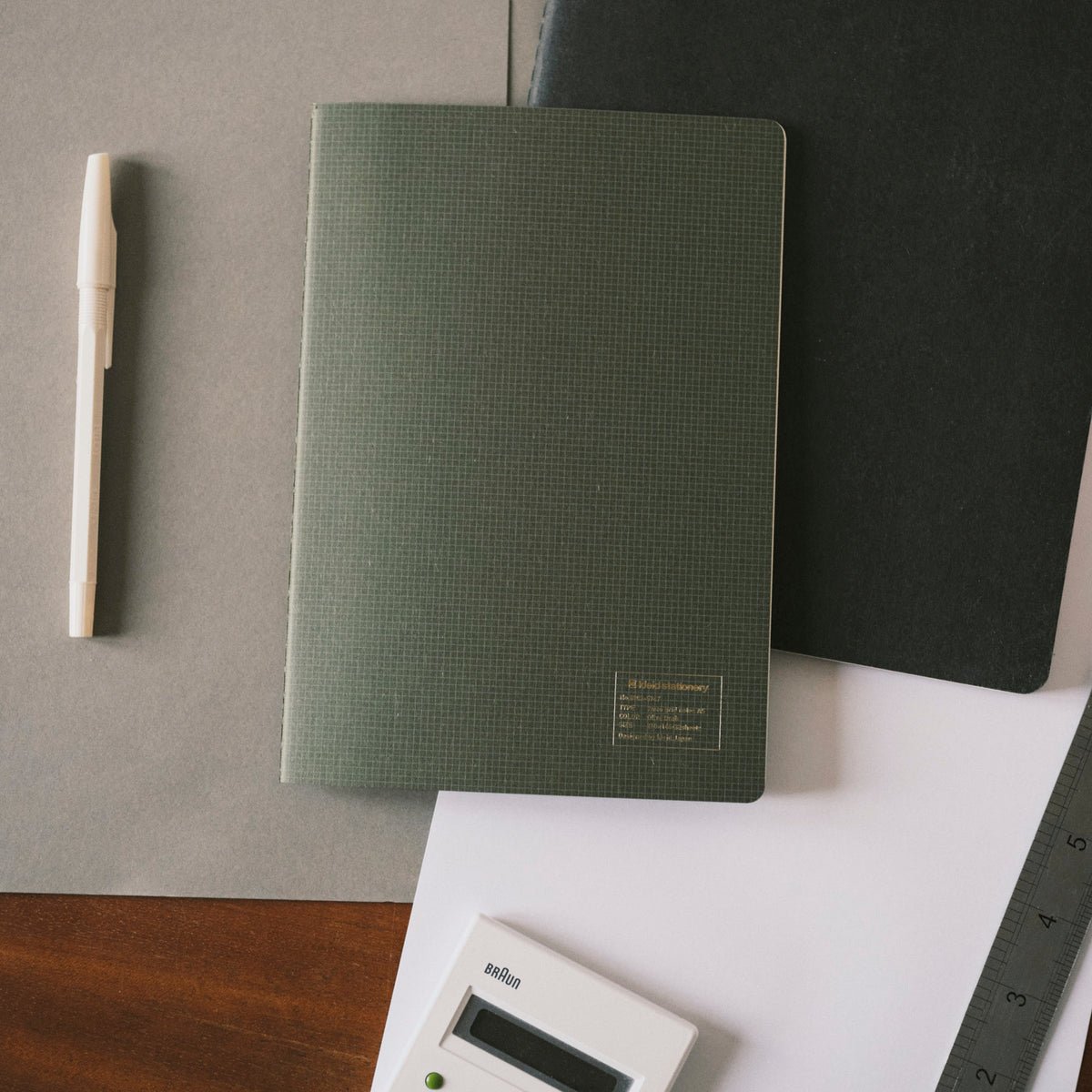 Kleid Notes A5 2mm Grid - Olive