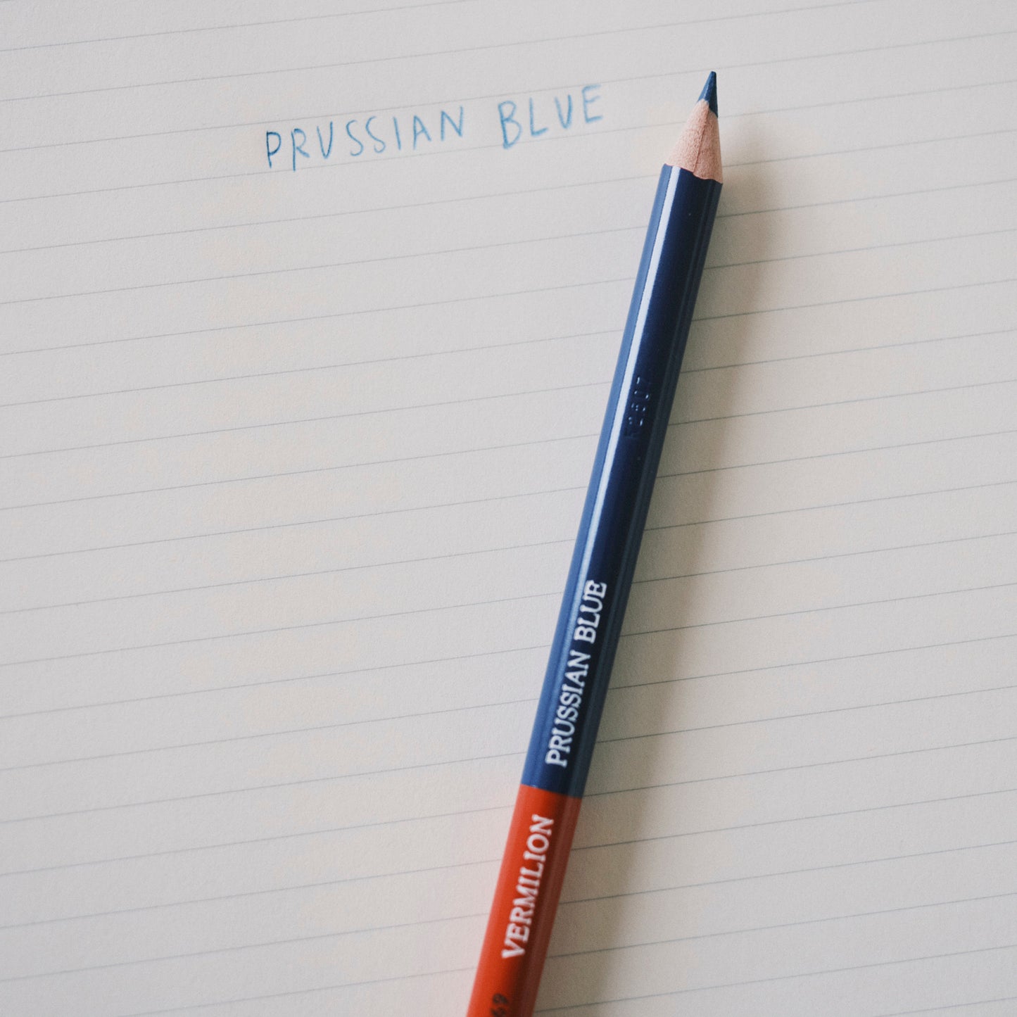 Tombow Pencil - Vermilion / Prussian Blue