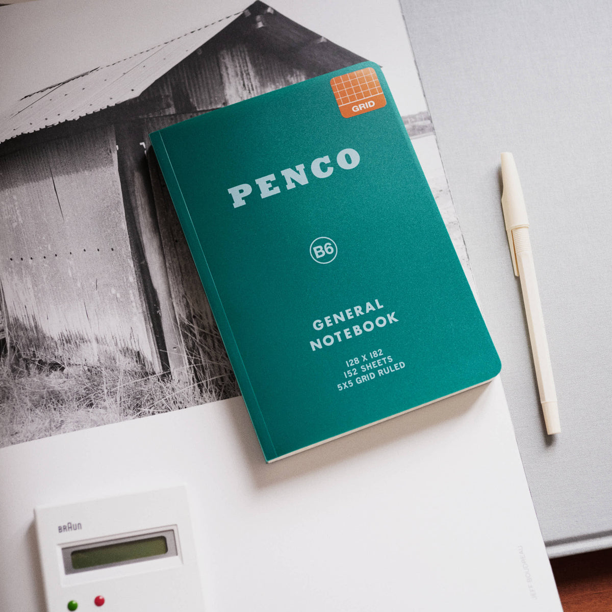 Penco Soft Notepad B6 - Green
