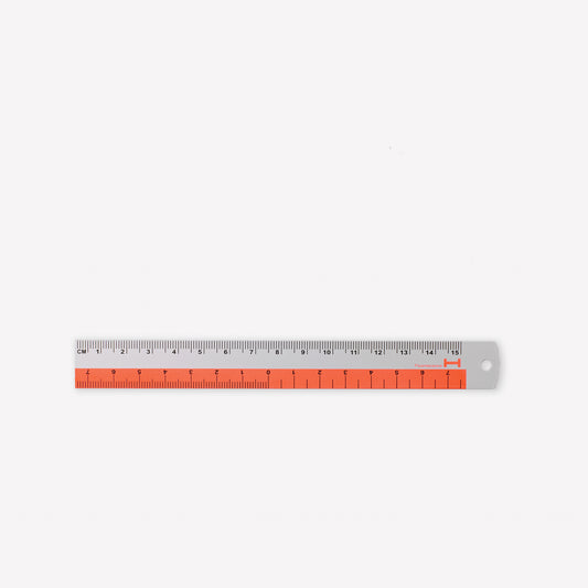 Hightide Aluminum Ruler 15cm - Red