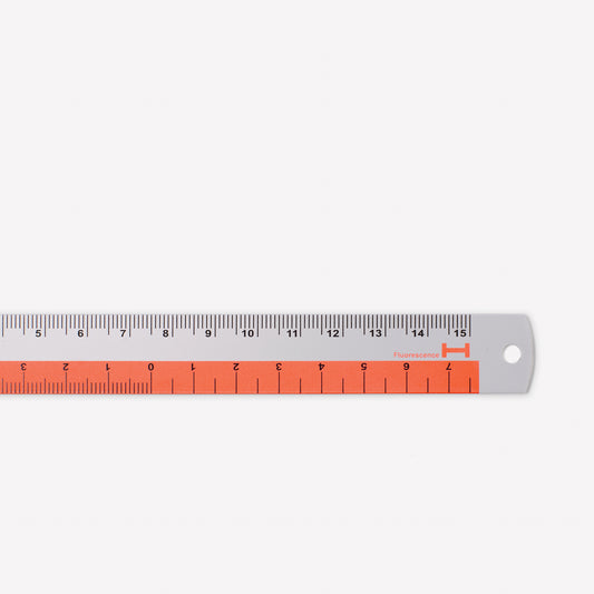 Hightide Aluminum Ruler 15cm - Red